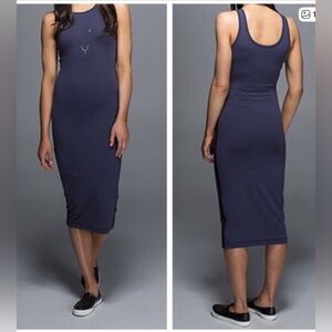Lululemon Lab Noir Dress Cadet‎ Blue Size 6